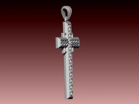 CROSS STYLE PENDANT 3D Print Model