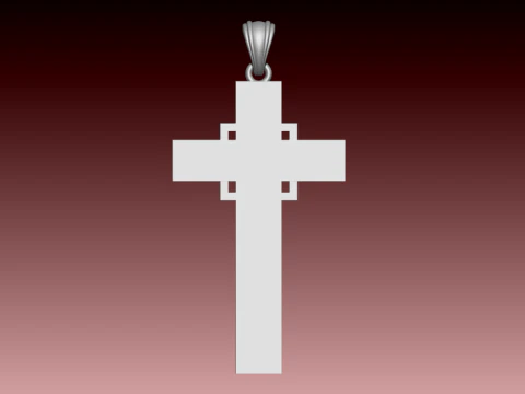 CROSS STYLE PENDANT 3D Print Model