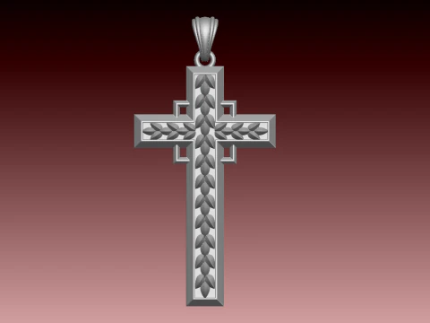 CROSS STYLE PENDANT 3D Print Model