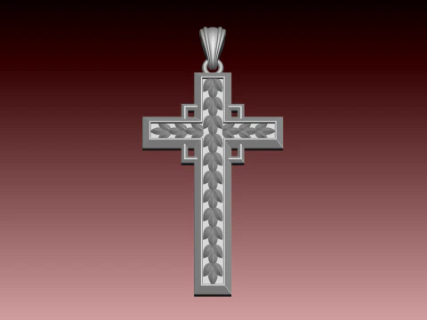 CROSS STYLE PENDANT 3D Print Model