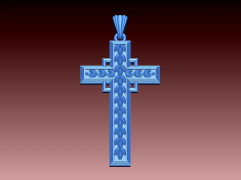 CROSS STYLE PENDANT 3D Print Model