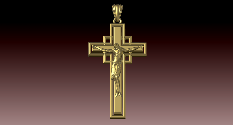 CROSS STYLE PENDANT 3D 打印模型 .c4d .max .obj .3ds .fbx .stl .blend 