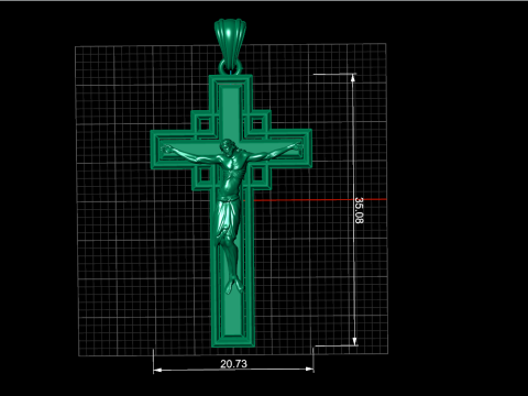 CROSS STYLE PENDANT 3D 打印模型