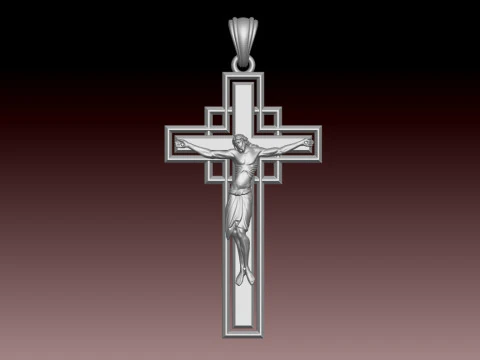 CROSS STYLE PENDANT 3D Print Model