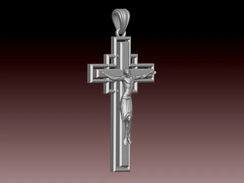 CROSS STYLE PENDANT 3D Print Model