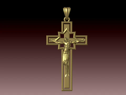 CROSS STYLE PENDANT 3D Print Model