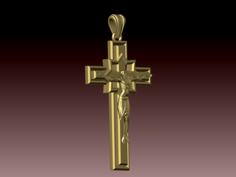 CROSS STYLE PENDANT 3D Baskı Modeli