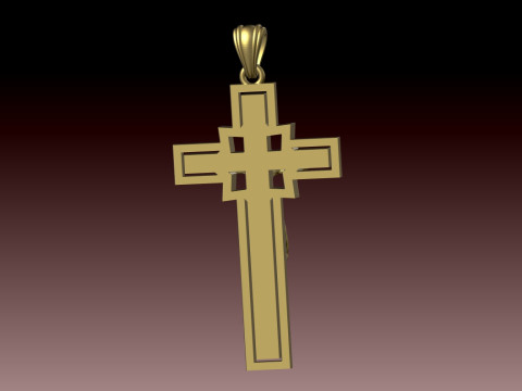 CROSS STYLE PENDANT 3D Baskı Modeli