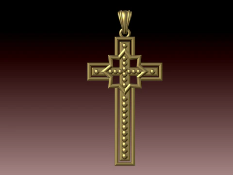 PINGENTE ESTILO CRUZADO Modelo de Impressão 3D