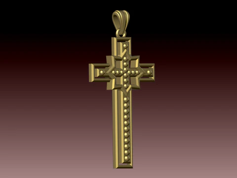 CROSS STYLE PENDANT 3D Print Model