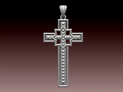 CROSS STYLE PENDANT 3D Print Model