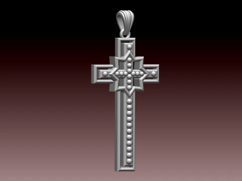 CROSS STYLE PENDANT 3D Print Model