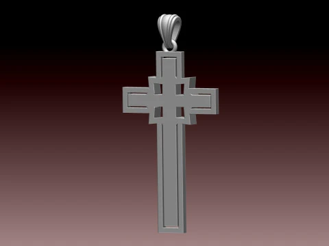 CROSS STYLE PENDANT 3D Print Model