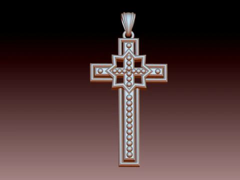 CROSS STYLE PENDANT 3D Print Model