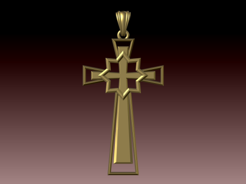 CROSS STYLE PENDANT 3D Принт Модель