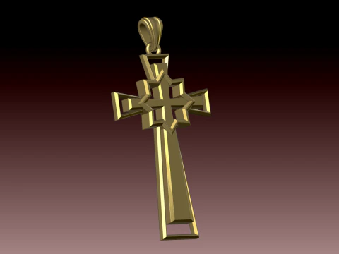 CROSS STYLE PENDANT 3D Print Model