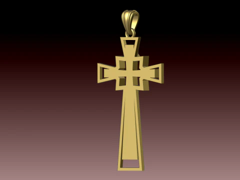 CROSS STYLE PENDANT 3D Print Model
