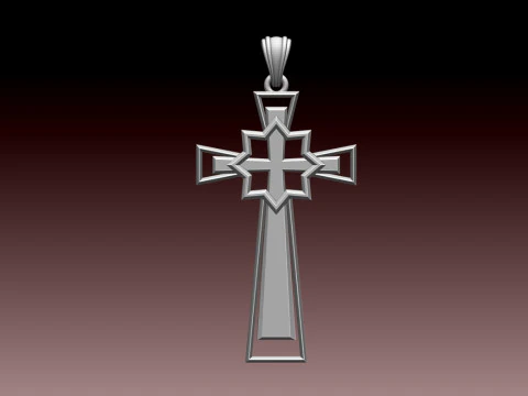 CROSS STYLE PENDANT 3D Print Model