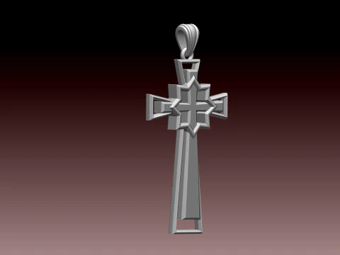 CROSS STYLE PENDANT 3D Print Model