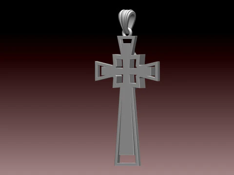 CROSS STYLE PENDANT 3D Print Model
