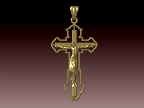 PINGENTE ESTILO CRUZADO Modelo de Impressão 3D