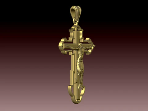 CROSS STYLE PENDANT 3D Print Model