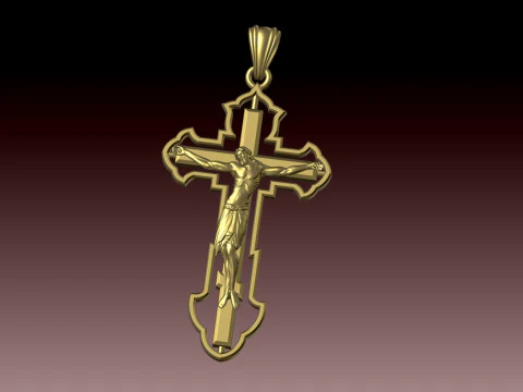 CROSS STYLE PENDANT 3D Print Model