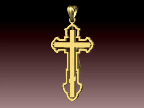 CROSS STYLE PENDANT 3D Print Model