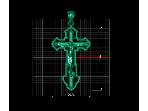 CROSS STYLE PENDANT 3D Принт Модель