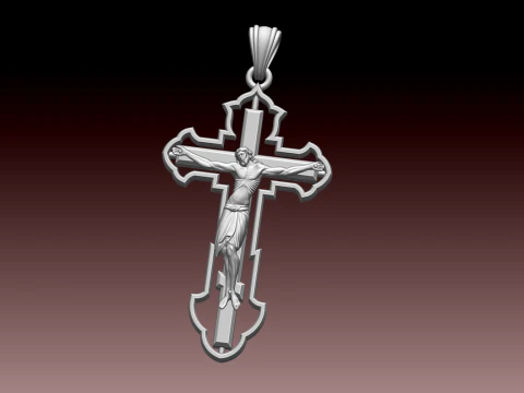 CROSS STYLE PENDANT 3D Print Model