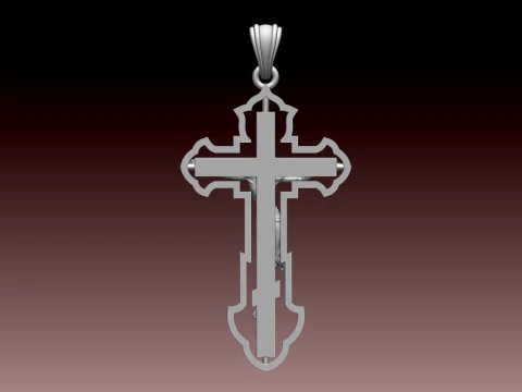 CROSS STYLE PENDANT 3D Print Model