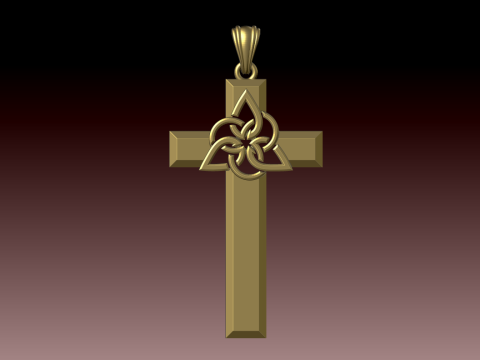 CROSS STYLE PENDANT MODEL Modèles 3D en vedette
