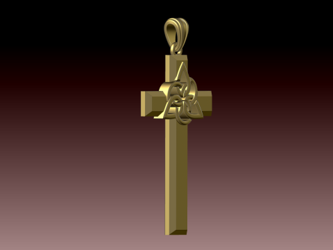 CROSS STYLE PENDANT MODEL 3D Принт Модель