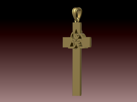 CROSS STYLE PENDANT MODEL 3D Принт Модель