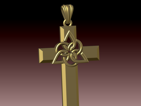 CROSS STYLE PENDANT MODEL 3D Принт Модель
