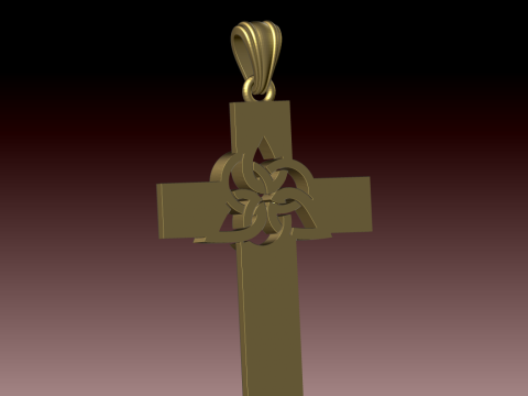 CROSS STYLE PENDANT MODEL 3D Принт Модель