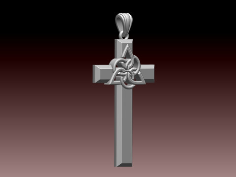 CROSS STYLE PENDANT MODEL 3D Принт Модель