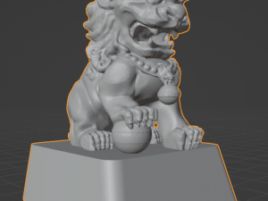 Kecap Chinese guardian lion 3D 打印模型