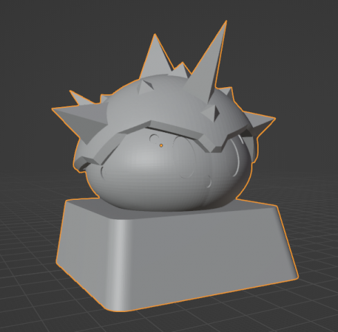 Keycap Genshin Impact Slimes CryoBotV3 3D 打印模型 .c4d .max .obj .3ds .fbx .stl .blend 