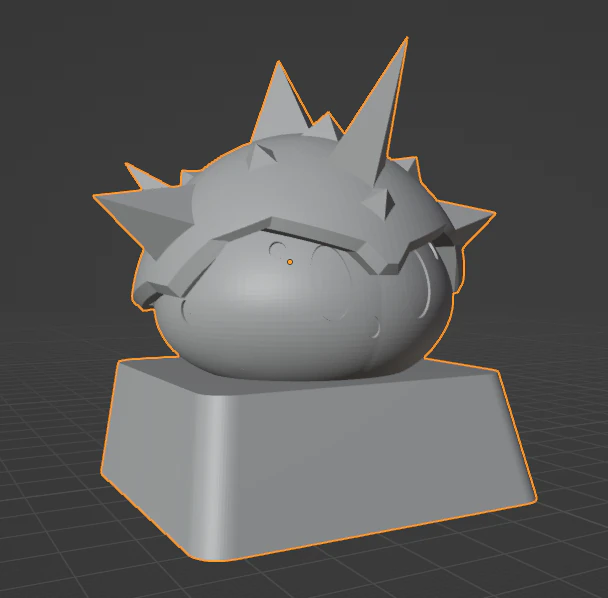 Keycap Genshin Impact Slimes CryoBotV3 3D Print Model .c4d .max .obj .3ds .fbx .stl .blend 