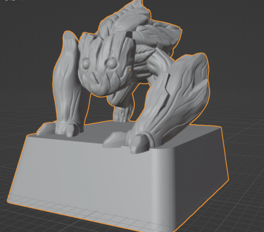 Keycap miniature forest crawler 3D Baskı Modeli .c4d .max .obj .3ds .fbx .stl .blend 