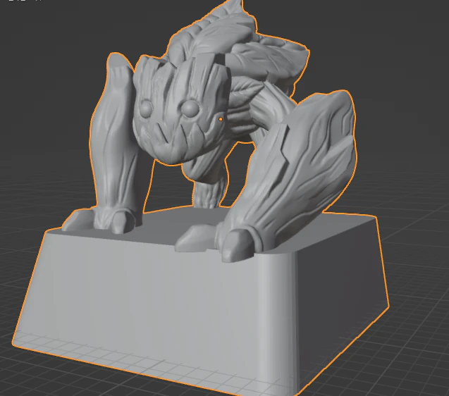 Keycap miniature forest crawler 3D Print Model .c4d .max .obj .3ds .fbx .stl .blend 