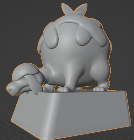 Keycap pokemon appletun 3D-Druckmodell .c4d .max .obj .3ds .fbx .stl .blend 