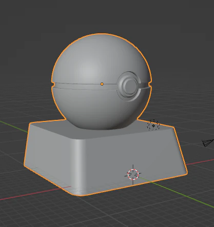 Keycap pokemon ball 3D Print Model .c4d .max .obj .3ds .fbx .stl .blend 