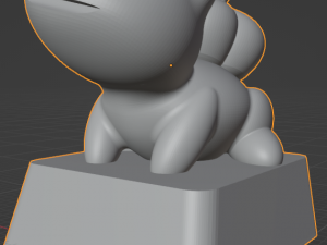 Keycap Pokemon Bulbasaur Seudo 3D 打印模型