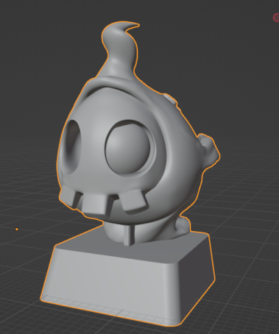 Keycap pokemon duskull 3D-printmodel .c4d .max .obj .3ds .fbx .stl .blend 