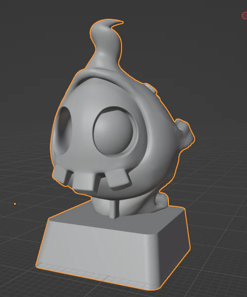 Keycap pokemon duskull 3D Print Model .c4d .max .obj .3ds .fbx .stl .blend 