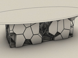 Parametric Table 3D Model