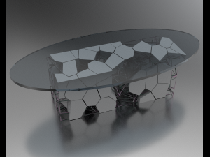 Parametric Table 3D Model