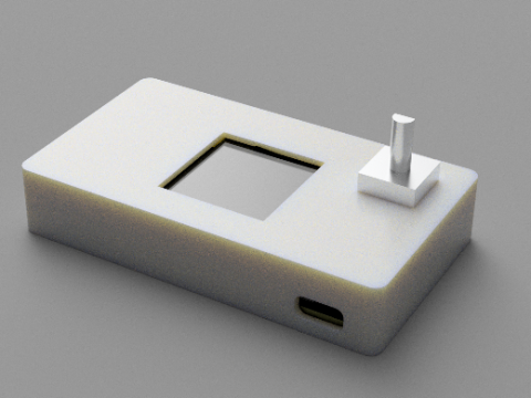 GPS Speedometer with RP2040-Zero 3Dモデル